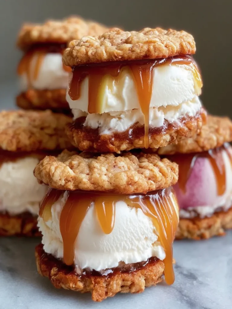 Decadent Apple Oatmeal Cookie Sandwiches First Image