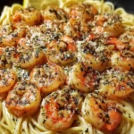 Garlic Herb Shrimp Pasta Dish First Image