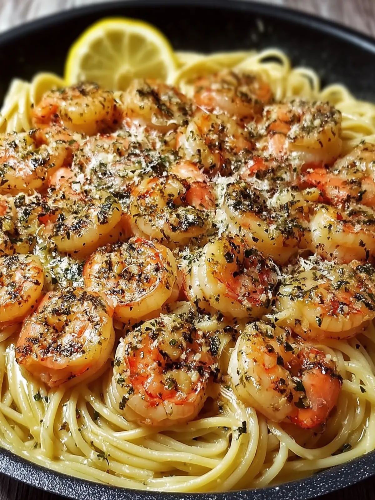 Garlic Herb Shrimp Pasta Dish First Image