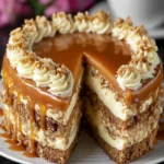 Rich Walnut Caramel Cake Recipe First Image