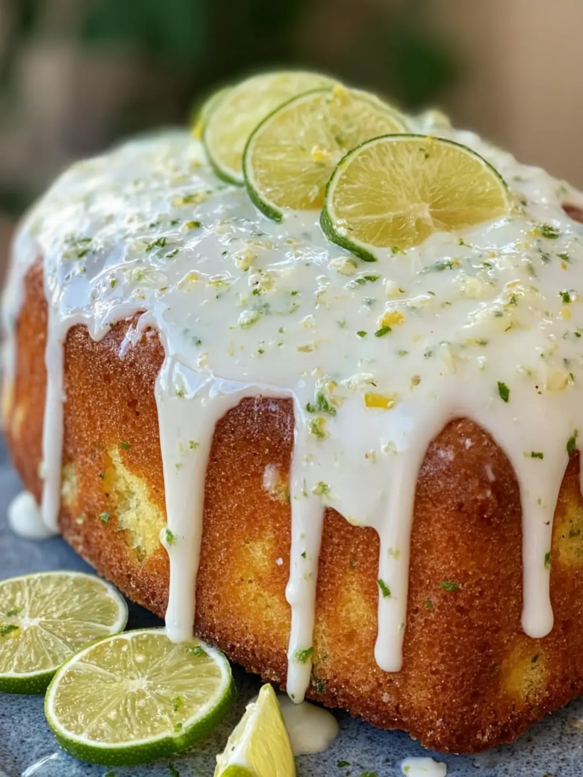 Zesty Lime Drizzle Cake Recipe First Image
