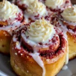 Decadent Red Velvet Cinnamon Rolls First Image