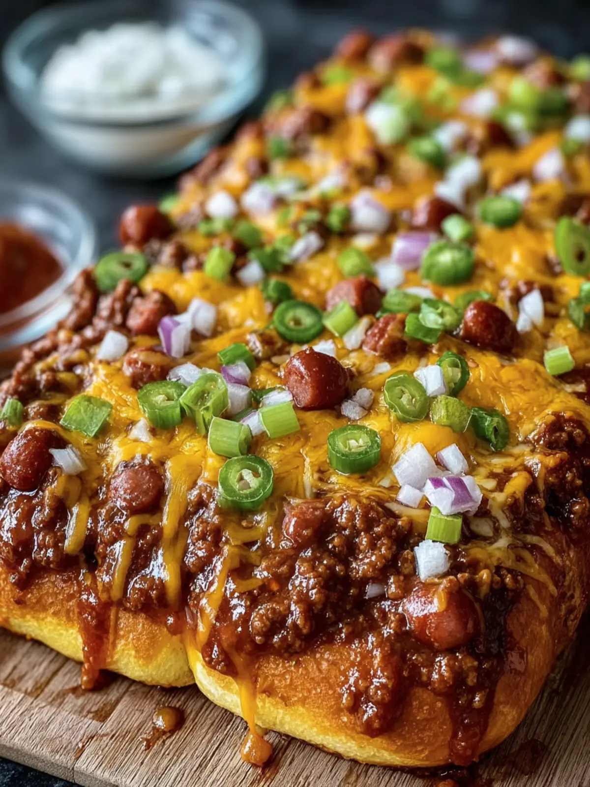 Chili Cheese Hot Dog Casserole First Image
