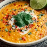 Creamy Thai Coconut Red Lentil Soup First Image