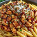Spicy BBQ Chicken Pasta Recipe First Image