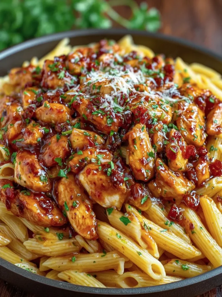 Spicy BBQ Chicken Pasta Recipe First Image