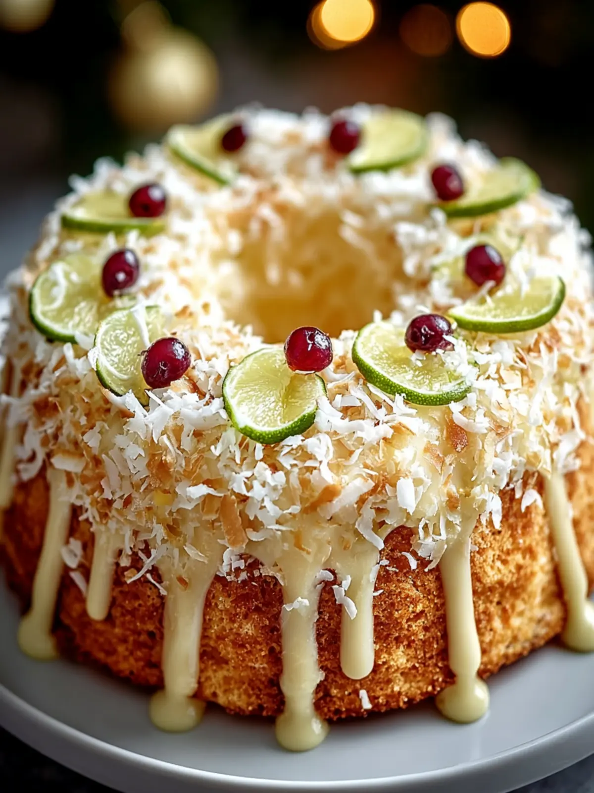 Coconut Lime Festive Bundt Cake First Image