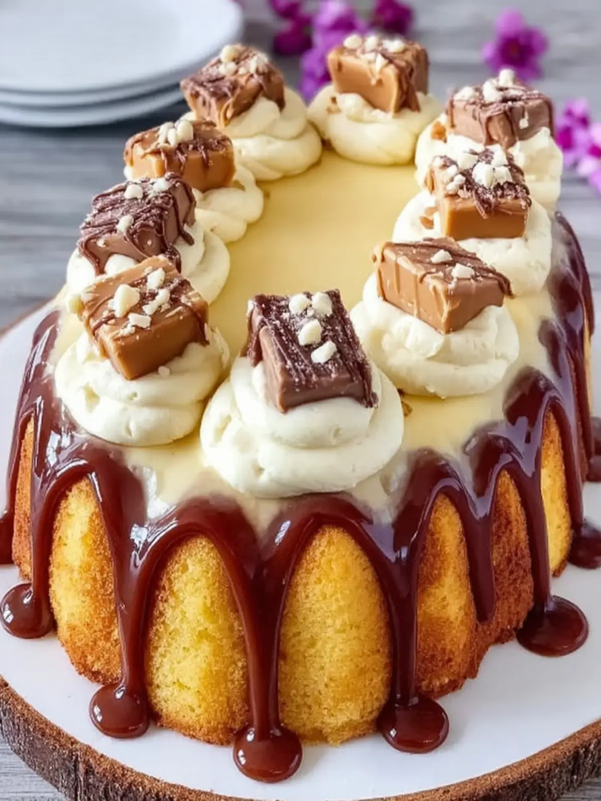 Vanilla Caramel Drizzle Cake First Image