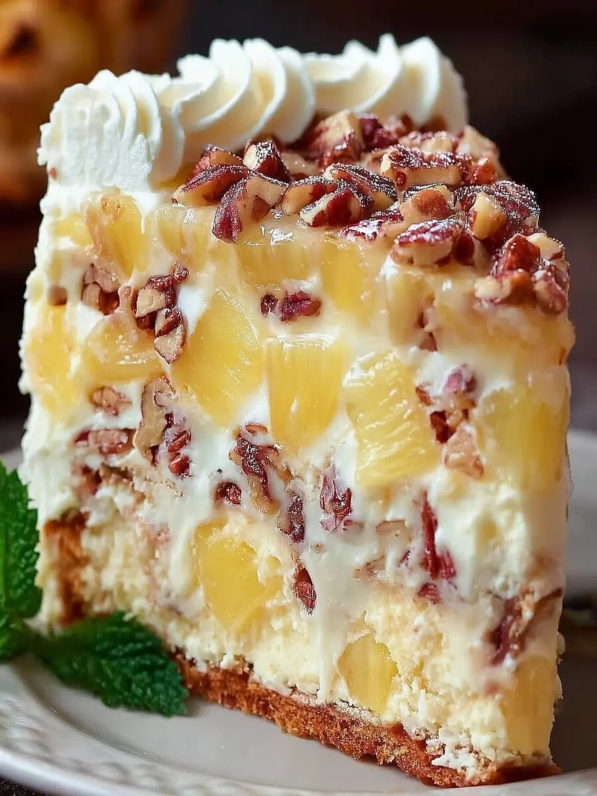 Creamy Pineapple Pecan Cake – Sweet & Nutty Dessert Recipe First Image