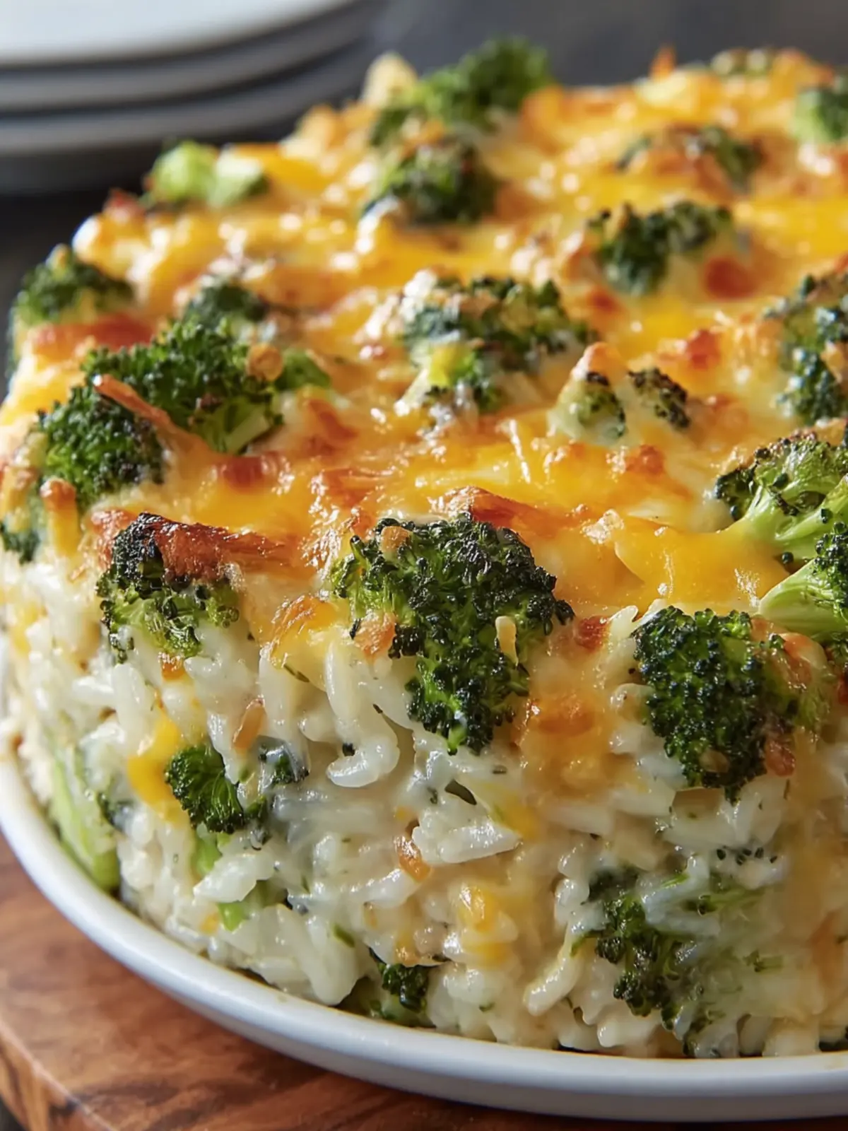 Cheesy Broccoli Rice Casserole First Image