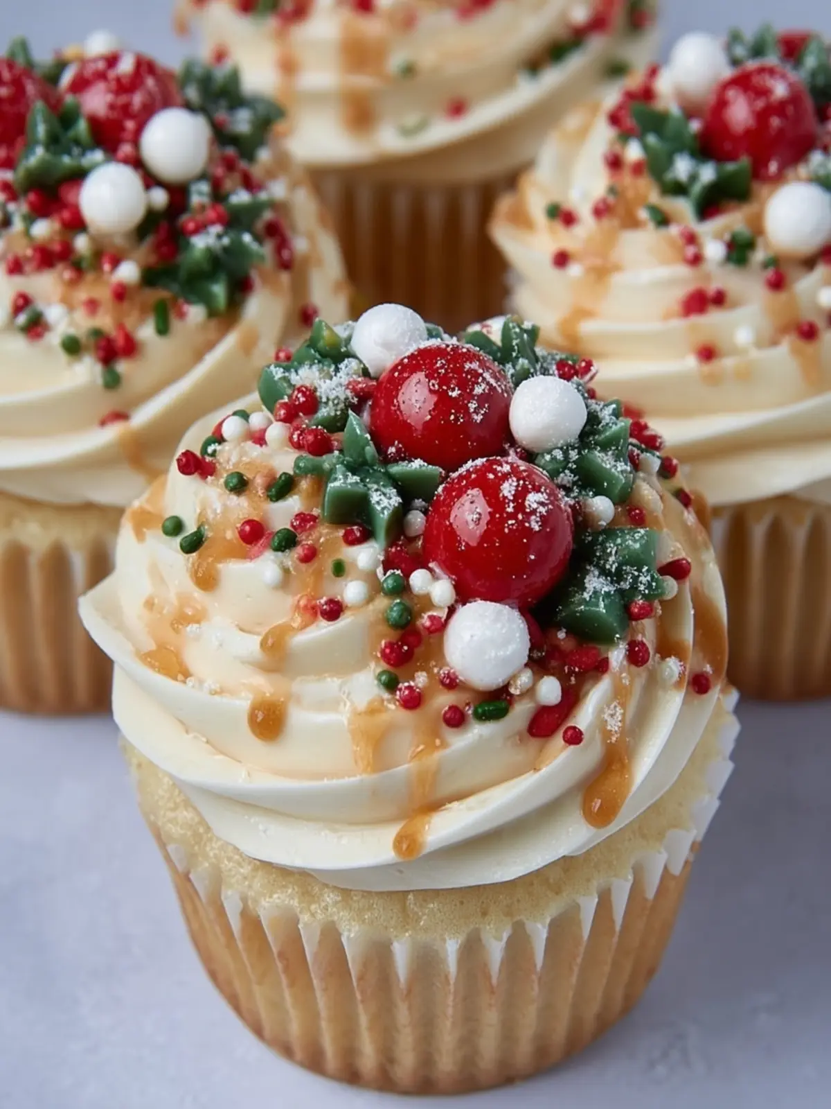 Festive Holiday Cupcake Treats First Image