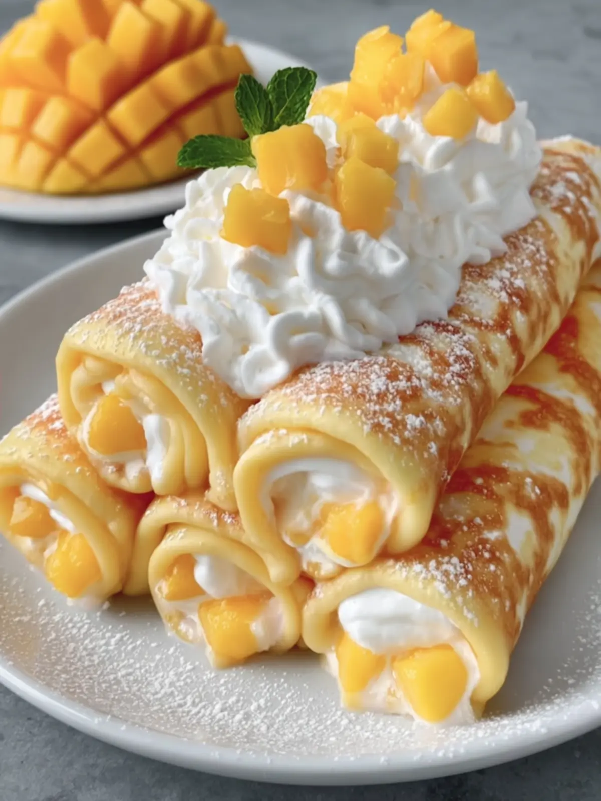 Mango Cream Cheese Crepes First Image