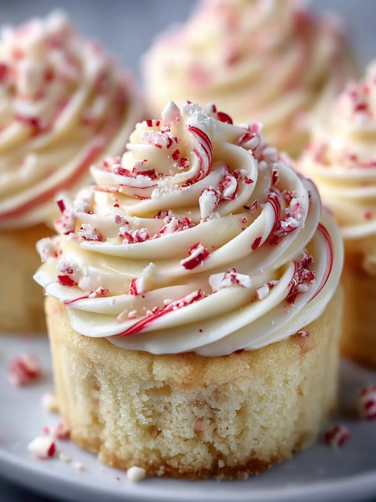 Peppermint Candy Cane Cupcakes First Image