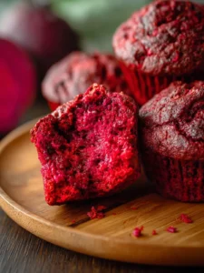 Healthy Beetroot Muffins First Image