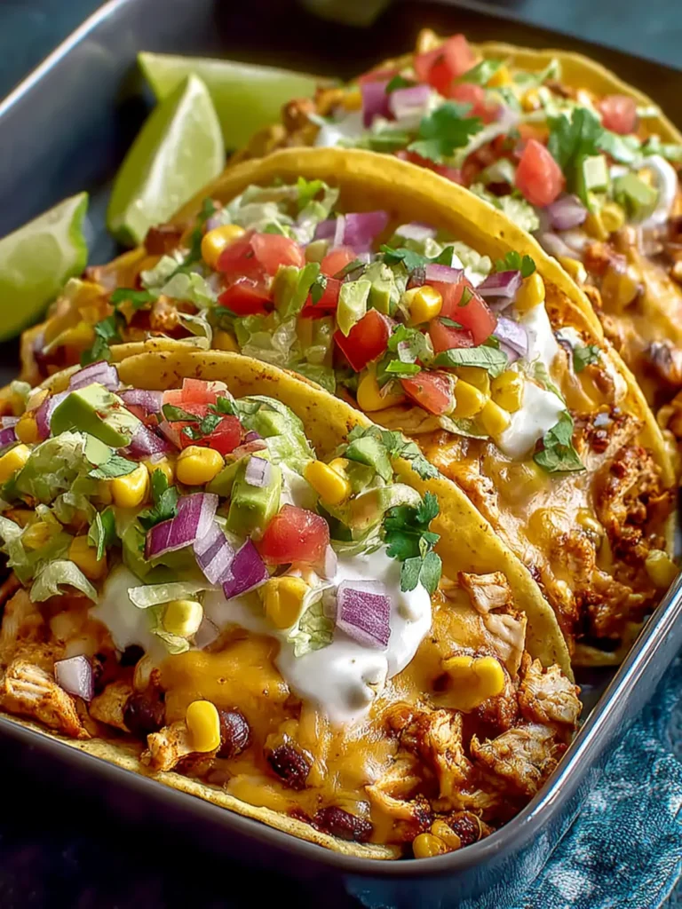 Easy Chicken Taco Dump Dinner – Flavorful Fiesta Delight First Image