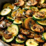 Savory Skillet Zucchini and Mushrooms First Image
