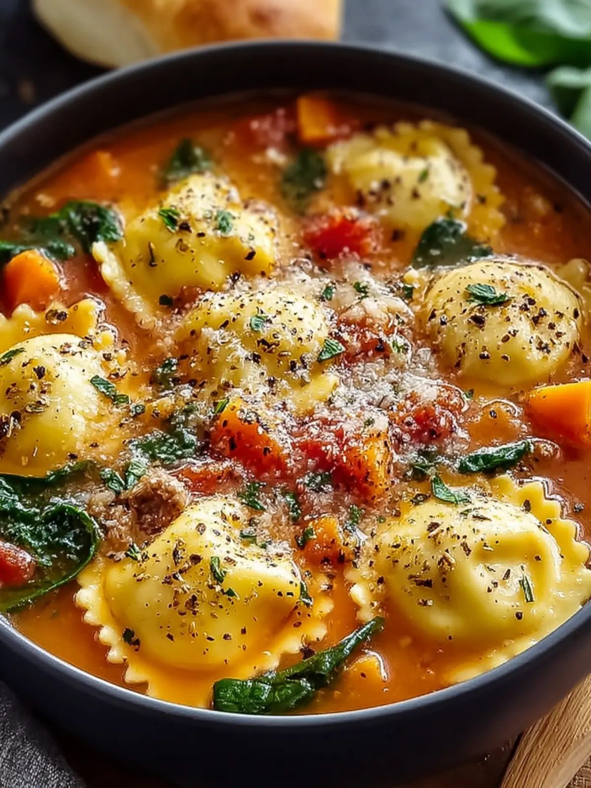 Easy One Pot Ravioli Soup for Quick Cozy Dinners First Image