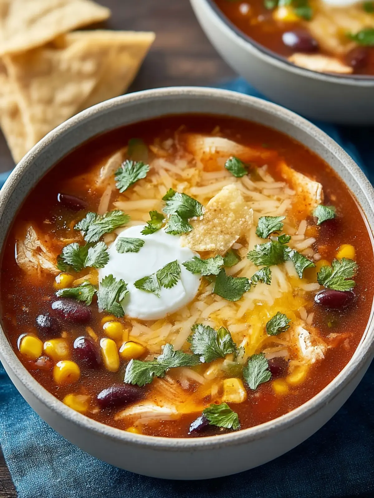 Easy Six Can Chicken Tortilla Soup for Cozy Nights First Image