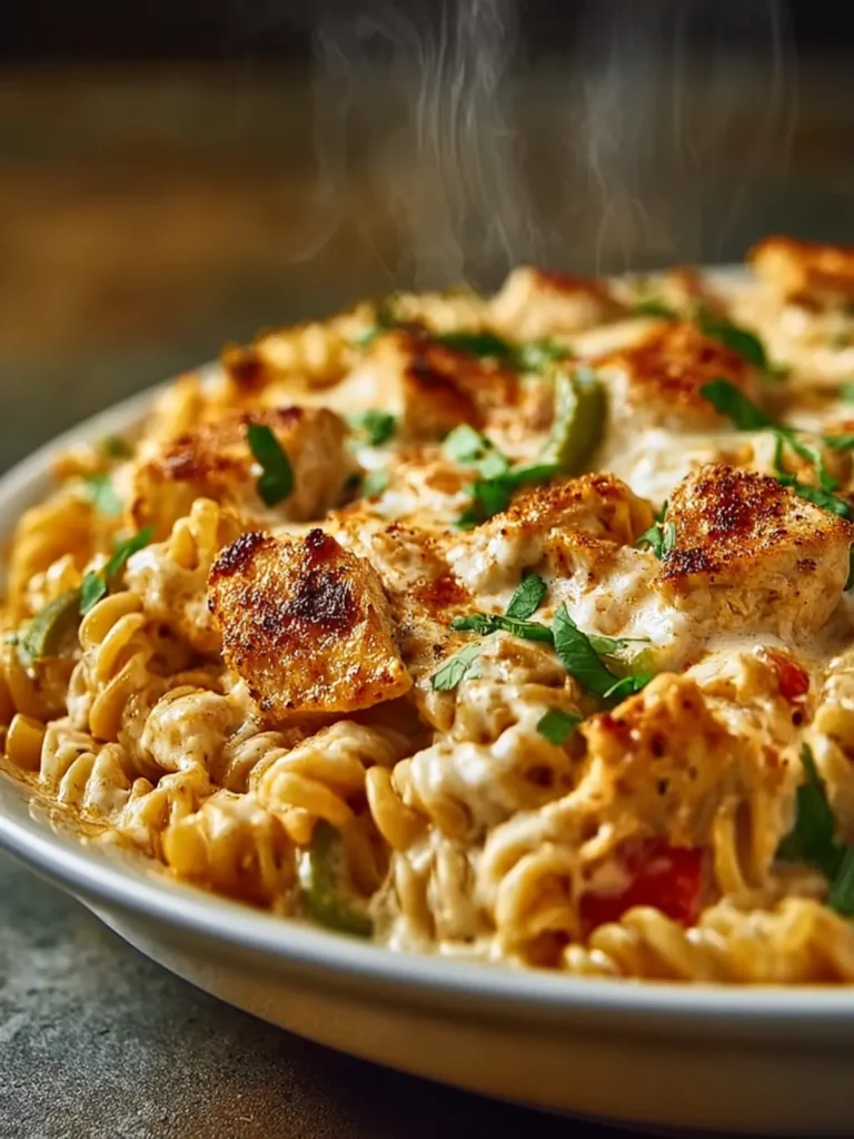 Cajun Cream Cheese Chicken Pasta Bake First Image