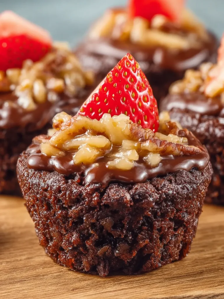 German Chocolate Brownie Bites First Image