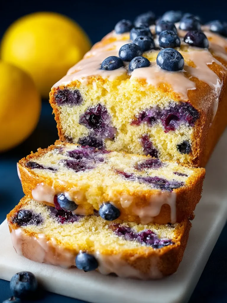 Zesty Lemon Blueberry Bread: A Slice of Sunshine First Image