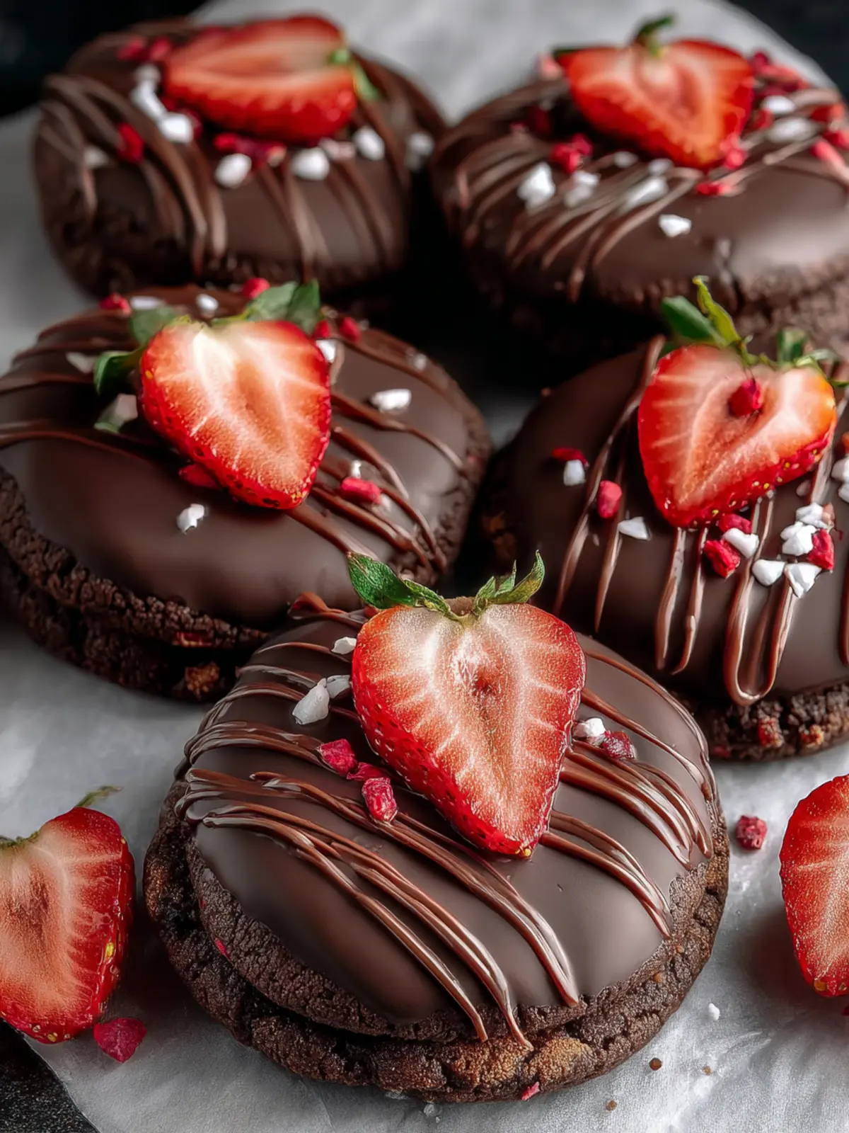 Irresistible Chocolate Covered Strawberry Cookies Recipe First Image