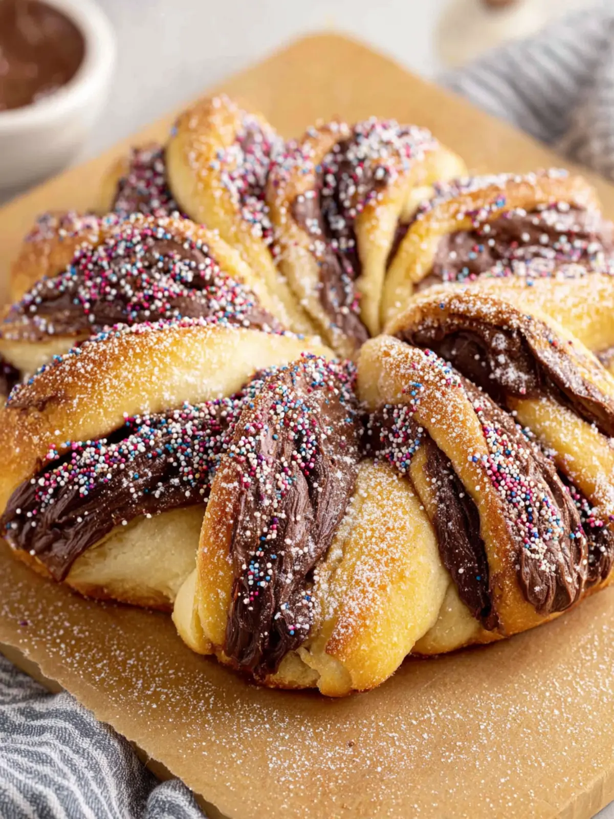 Gluten-Free Nutella Star Bread First Image