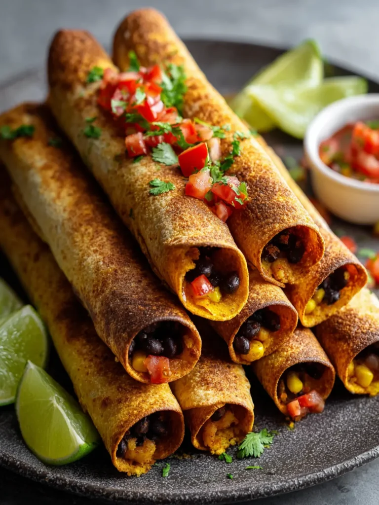 Easiest Vegan Taquitos Recipe in 10 Minutes First Image