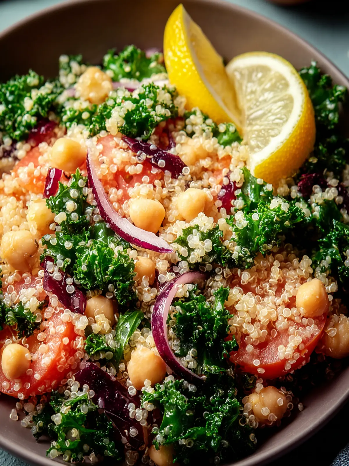 Brighten Your Day with Lemony Quinoa Kale Salad First Image