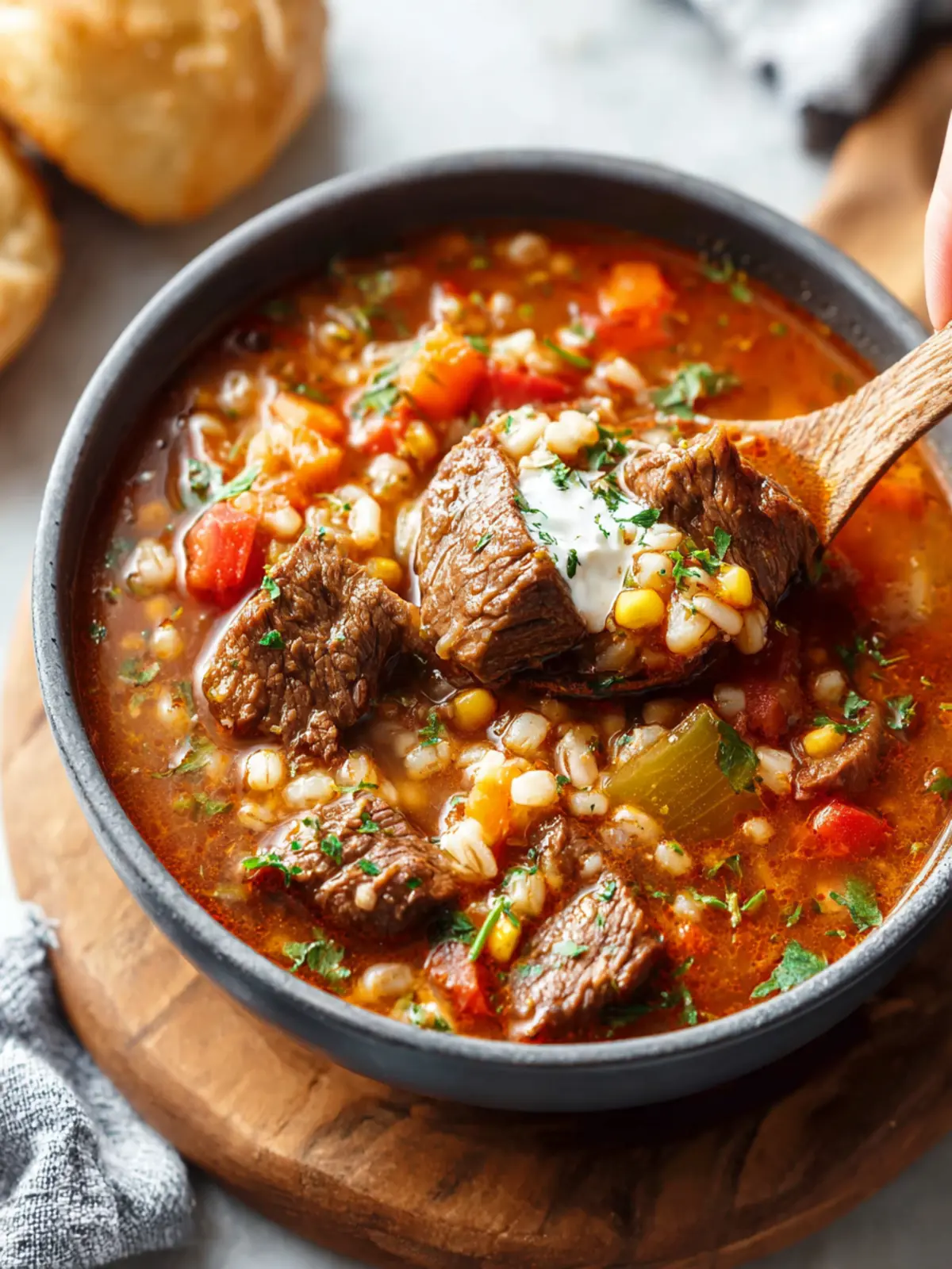 Beef Barley Soup First Image