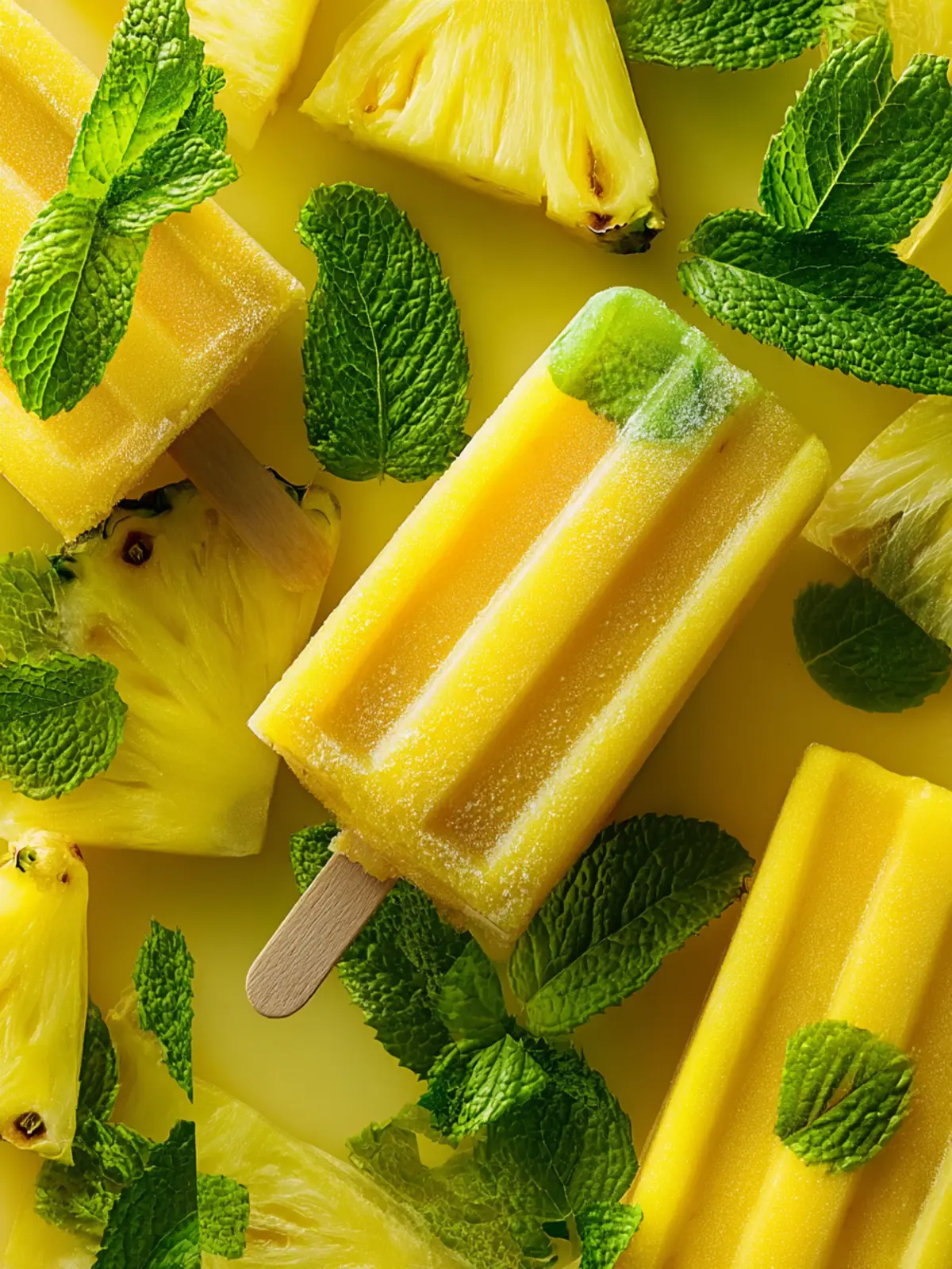 Pineapple Mint Popsicles Recipe First Image