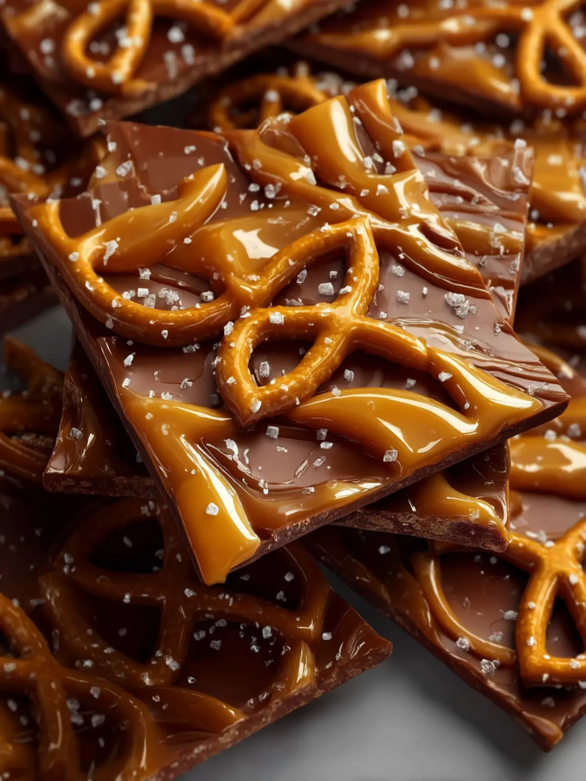 The Best Salted Caramel Pretzel Bark First Image