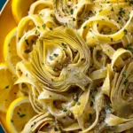 Vegan Lemon Artichoke Pasta First Image