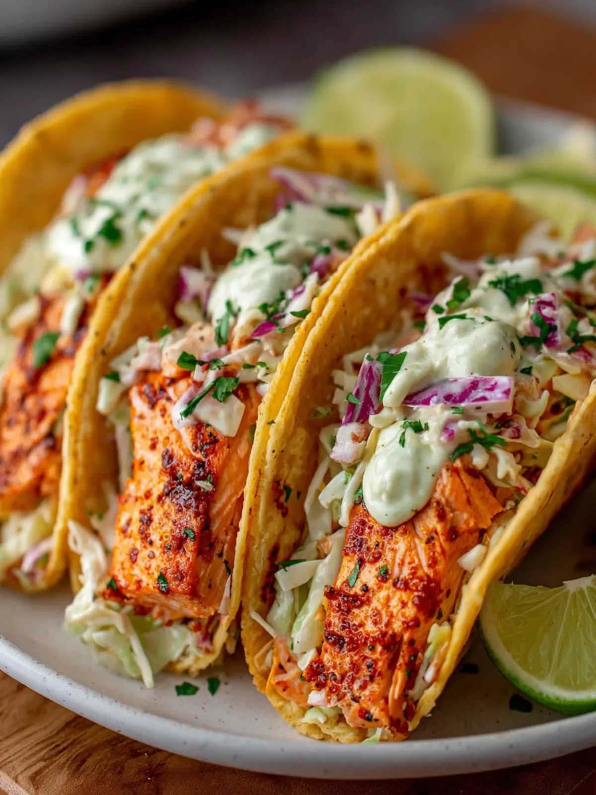Best Air Fryer Salmon Tacos with Zesty Slaw – So Flavorful! First Image