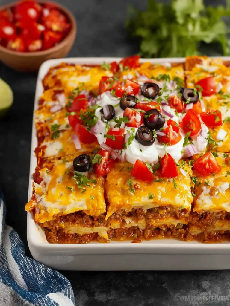 Taco Lasagna Recipe First Image