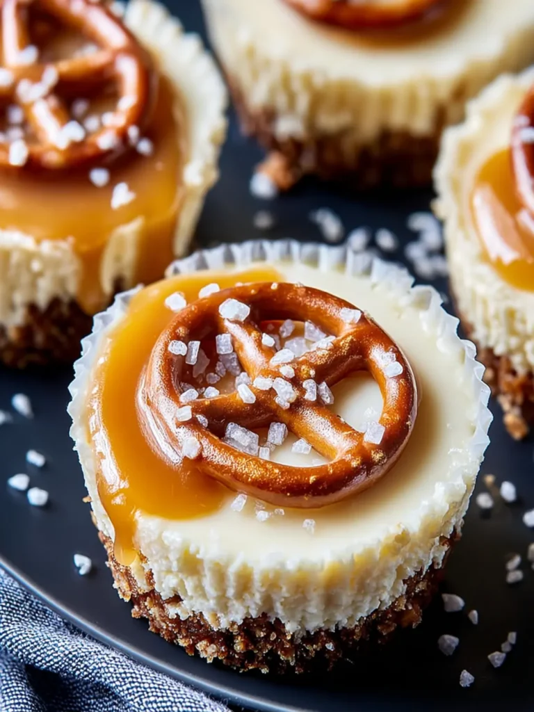 Indulge in Salted Caramel Pretzel Cheesecake Cups First Image