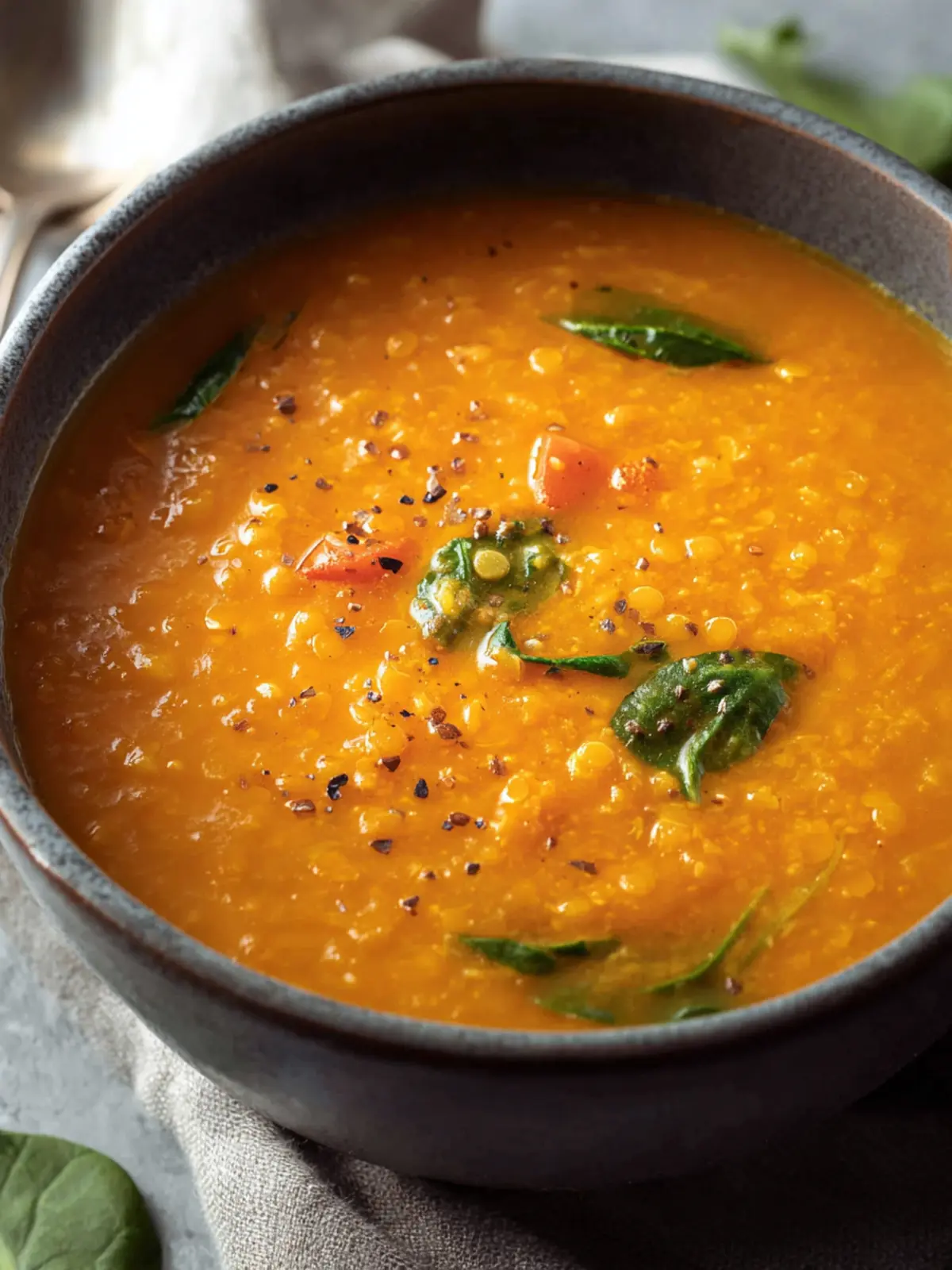 Red Lentil Carrot Ginger Soup, Easy, One-Pot Recipe First Image