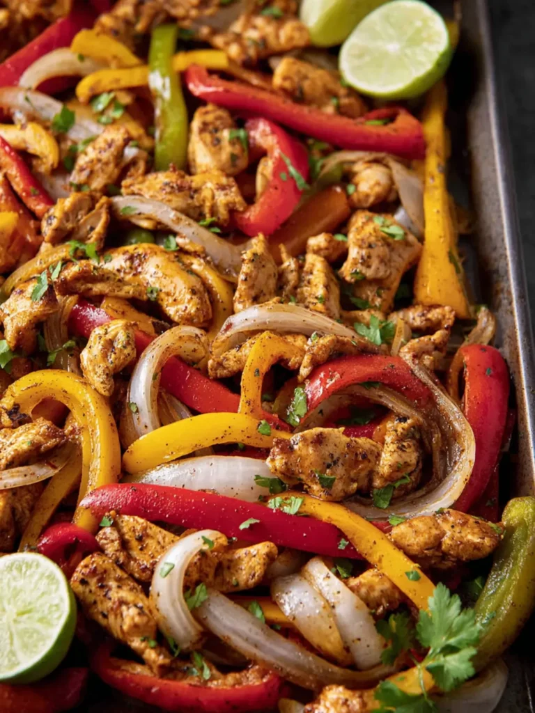 Sheet Pan Chicken Fajitas First Image