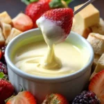 White Chocolate Fondue Recipe First Image