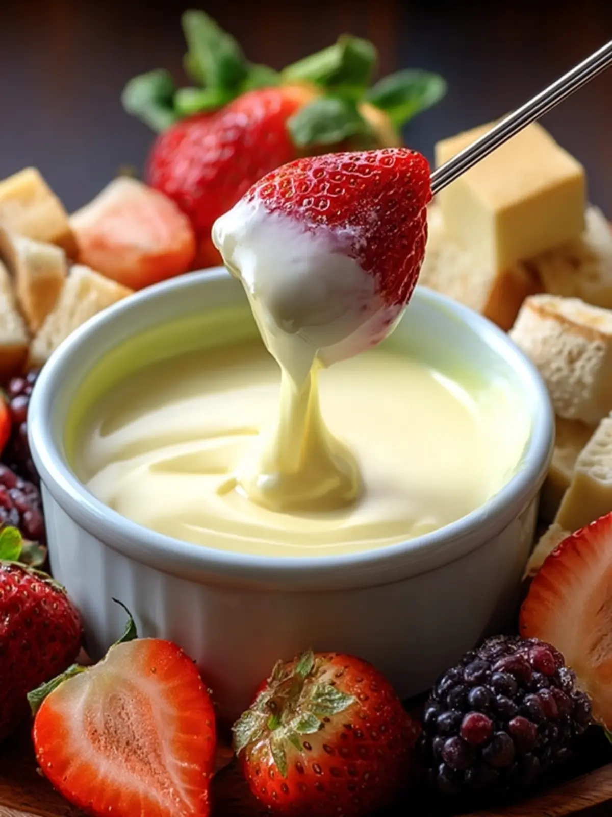 White Chocolate Fondue Recipe First Image