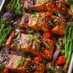 Sheet Pan Teriyaki Salmon First Image