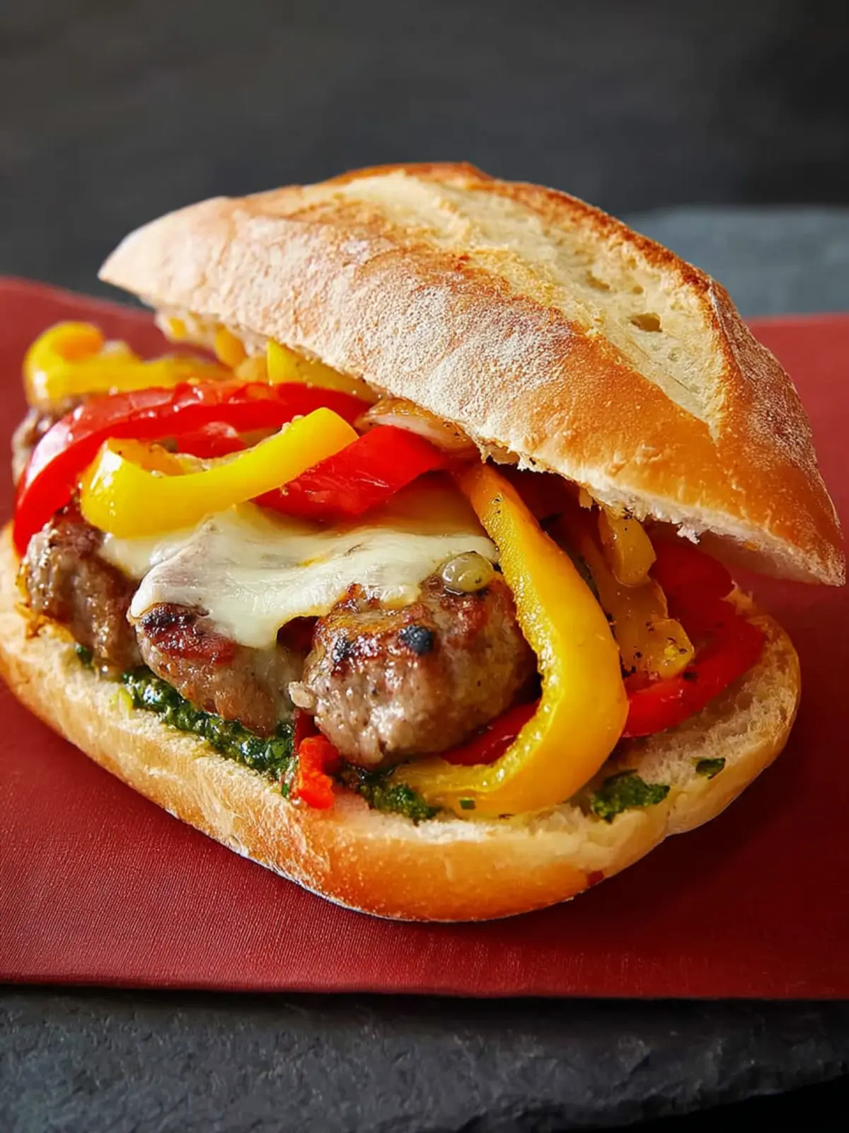 Italian Sausage and Pepper Sandwich First Image