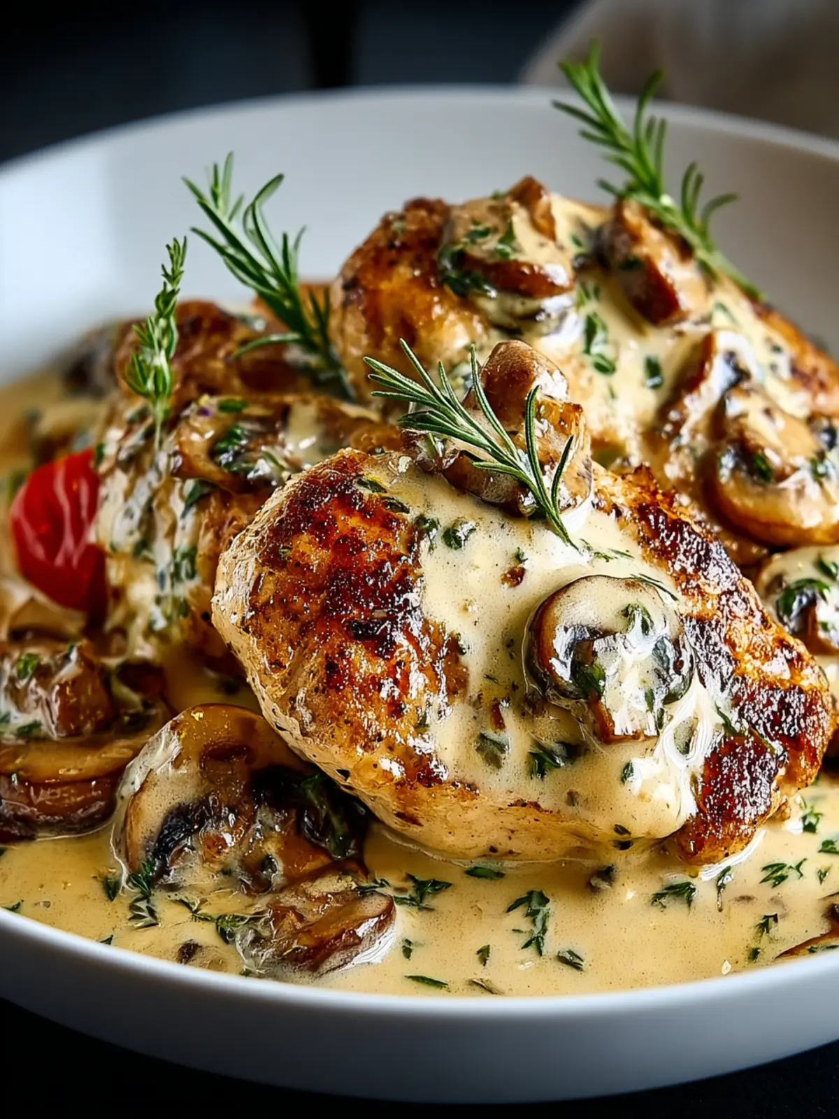Irresistible Creamy Mushroom Asiago Chicken Recipe First Image