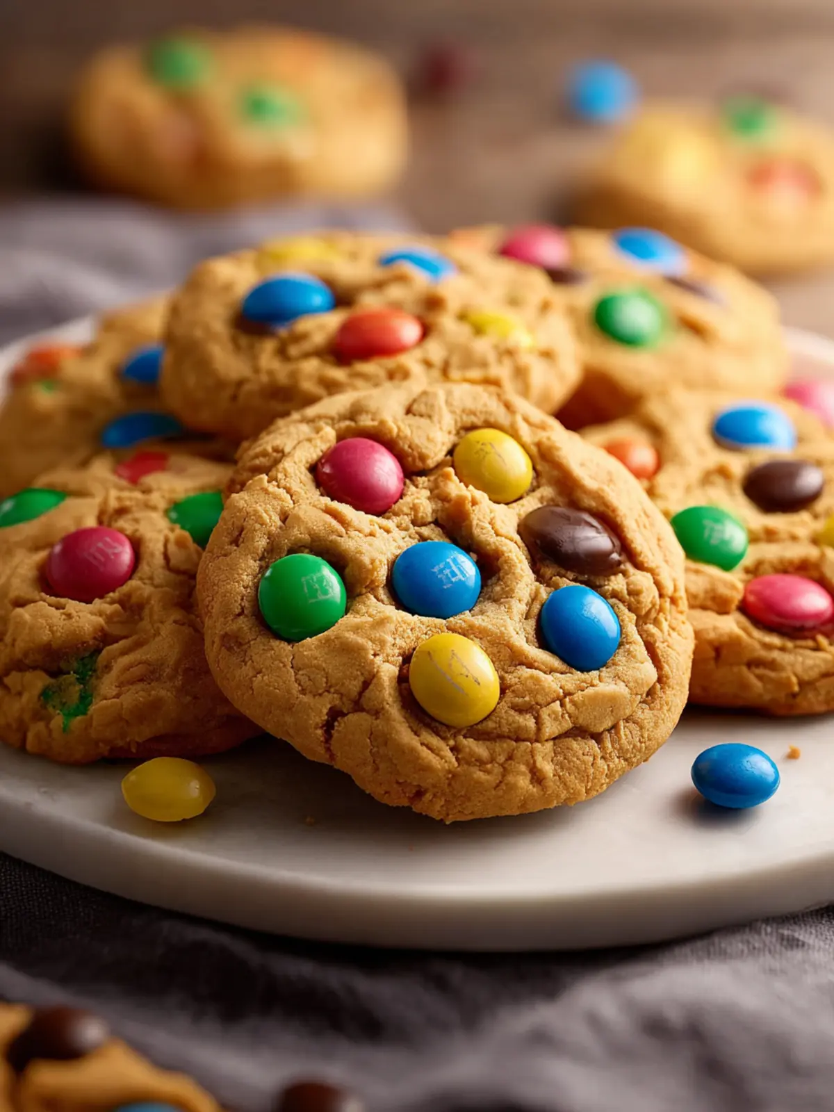 Peanut Butter M&M Cookies First Image
