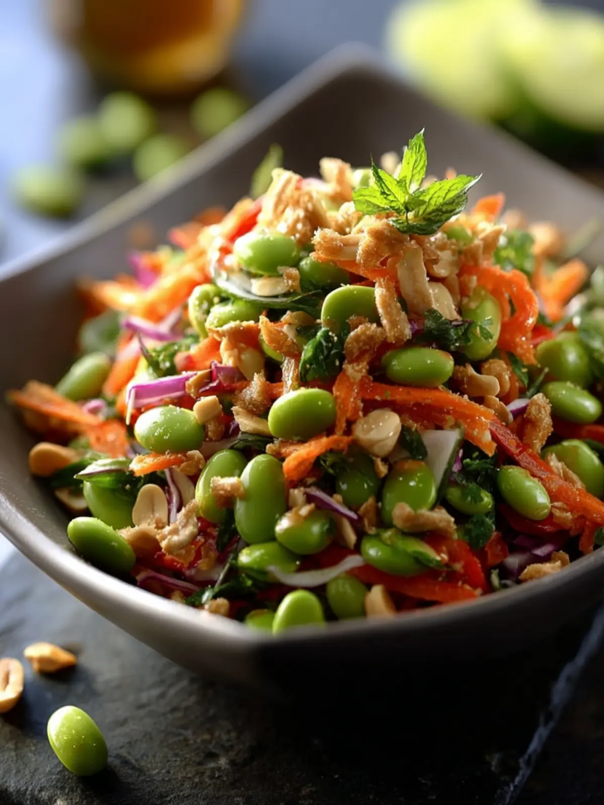 Asian Edamame Peanut Crunch Salad First Image