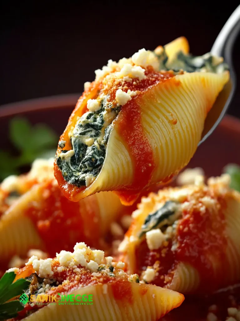 Spinach and Cheese Stuffed Shells First Image