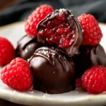 Dark Chocolate-Covered Raspberry Bites First Image