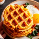 Savory Sweet Potato Waffles First Image
