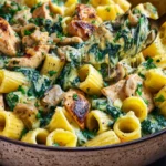 Creamy Chicken Spinach Pasta First Image