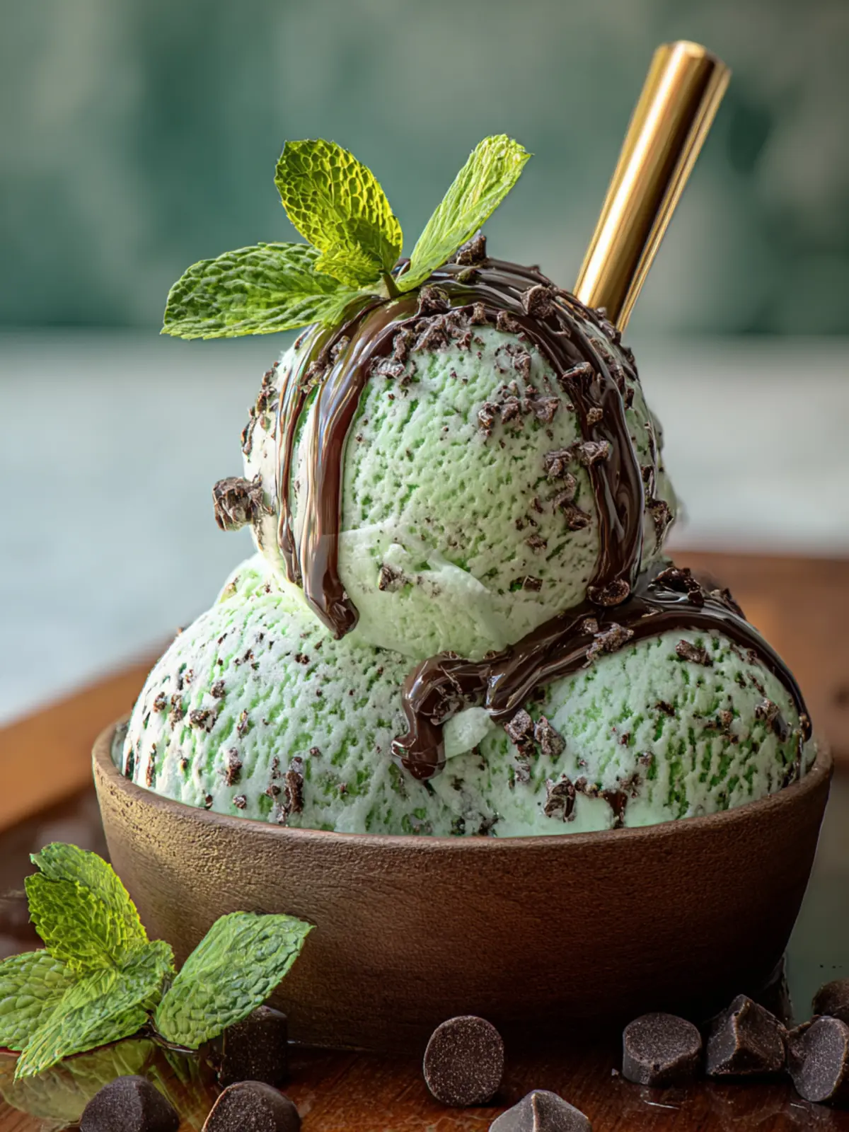 Refreshing Mint Chocolate Chip Ice Cream Recipe Delight First Image